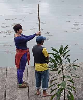 Ceremony at Lake Naha