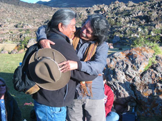 Don Américo  and Hopi Elder Harold Joseph