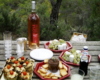 Picnic spread